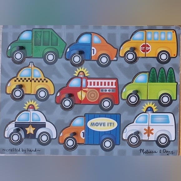 Melissa & Doug Other - Mellisa & Doug Lot Of Six Wooden Puzzles Crafted By Hand